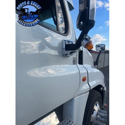 CHROME MIRROR POST COVER FOR 2008-2017 FREIGHTLINER CASCADIA #42373