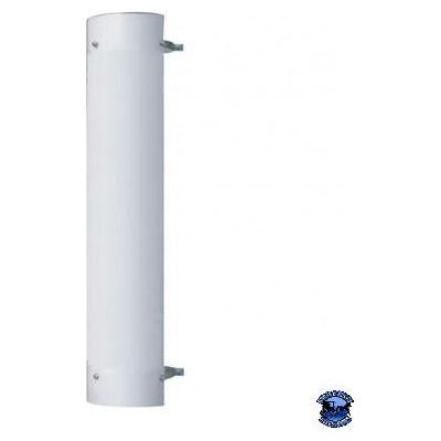 UNITED PACIFIC 48" TALL 180 DEGREE STAINLESS EXHAUST MUFFLER SHIELD - PLAIN United Pacific Shield Exhaust 5 inch,6 inch,7 inch,8 inch Light Gray