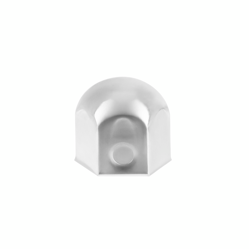 UP-10001 1-1/2" X 1-1/2" Chrome Steel Standard Nut Cover