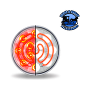 4" Heated Round Trux LEDs (Choose Color) 4" ROUND Red to White - 12 Diodes Gray