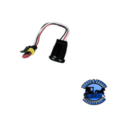 V417KTA 4" Amber LED Stop/Turn/Tail, Round, 36-Diodes (light and plug adapter kit) 4" Black