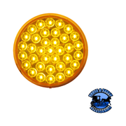 V417KTA 4" Amber LED Stop/Turn/Tail, Round, 36-Diodes (light and plug adapter kit) 4" Goldenrod