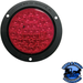 Dark Slate Gray V418KR 4" Red LED Stop/Turn/Tail, Round, 36 Diodes, Red Kit, w/ Flange