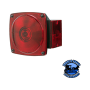 V421R 6.5"x2.25" Red Incandescent Stop/Turn/Tail, Oval Saddle Brown