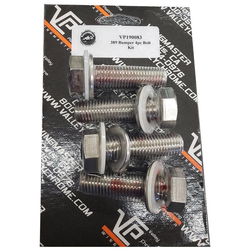 VP190083 BOLT KIT,PB 389 BUMPERS,4 SS/BOLTS,WASHERS,NYLON WASHERS,NYLOC NUTS BUMPER Dark Slate Gray