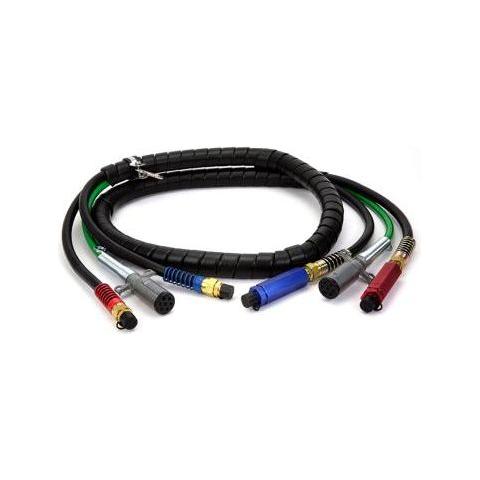 Velvac 3 IN 1 AIR/Electrical Assembly 15' long #145115 COILED CABLE Light Gray