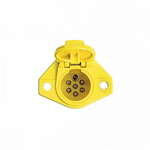 593106 ISO SOCKET SEVEN WAY YELLOW