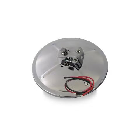 708559 8 1/2'' S.S. CONVEX ROUND HEATED MIRROR; CENTER MOUNT