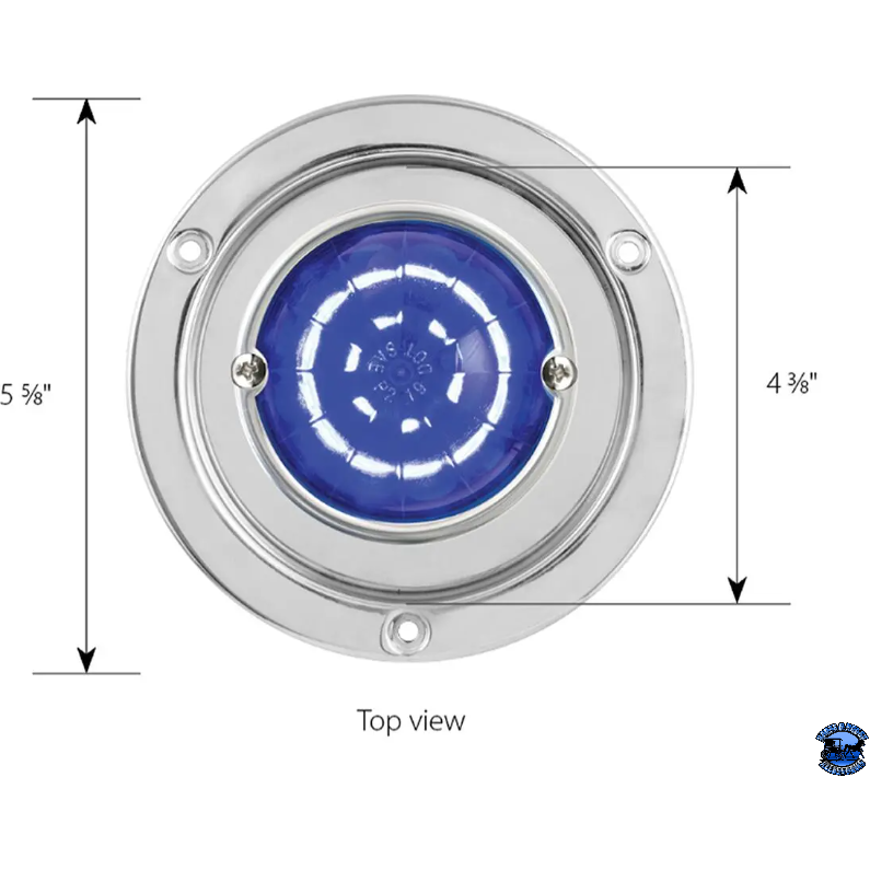 Grand General Watermelon Bunk Adapter Stainless Steel Flange Mount Bezel #87142 watermelon Light Gray