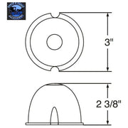 JML-WR Red Watermelon Glass, Lens Only Lavender