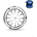 Light Gray Trux LED Interior Projector Dome Cab Light for Peterbilt - 18 Diodes (Choose Color) CAB LIGHT Chrome,Black