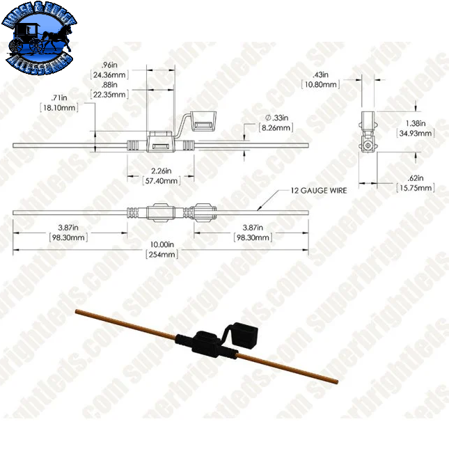 SB-WMFH WATERPROOF MINI AUTOMOTIVE FUSE HOLDER