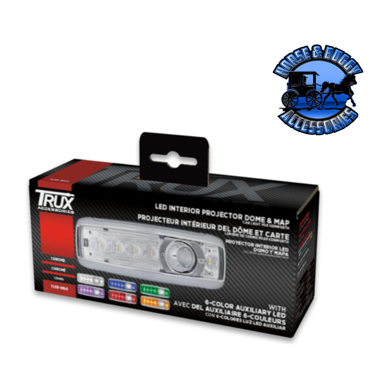 Trux LED Interior Projector Dome & Map Cab Light for Kenworth (T680 & T880) 11 Diodes TLED-IK60 Gray