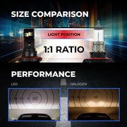 XPHL-h13  LED Bulbs h13 - Dual Beam - 6,000 Lumens - 6500K HEADLIGHT Gray