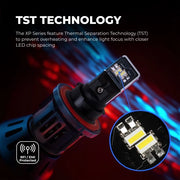 XPHL-h13  LED Bulbs h13 - Dual Beam - 6,000 Lumens - 6500K HEADLIGHT Black