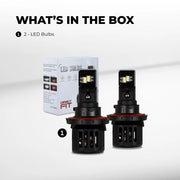 XPHL-h13  LED Bulbs h13 - Dual Beam - 6,000 Lumens - 6500K HEADLIGHT Lavender