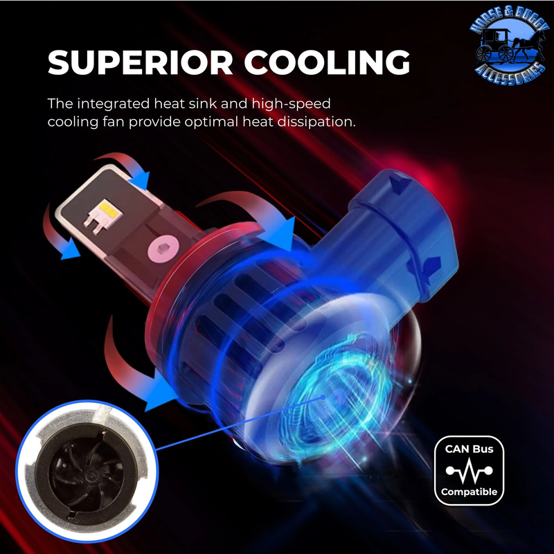 XPHL-H3  H3 LED Bulbs - High Beam / Low Beam / Fog Light - 6,000 Lumens - 6500K