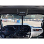 PETERBILT 10'' ROLLIN LOW S.S. STRAIGHT FLAT BOTTOM SUNVISOR #1002 PETERBILT VISOR Dark Slate Gray