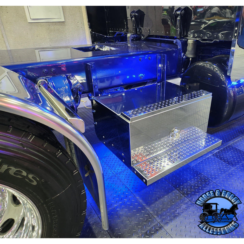 TP-1667 Trux Peterbilt 304 s.s. battery step box replacement 359,379,389,589 drivers side PETERBILT Dark Slate Gray