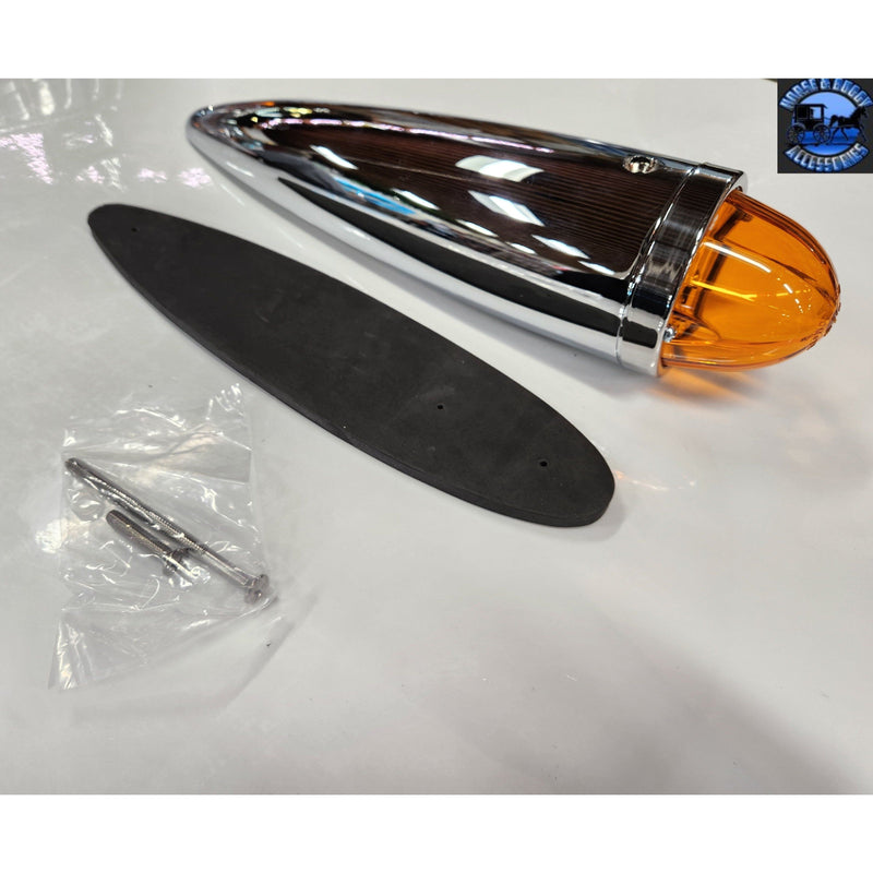 led watermelon die cast chrome housing amber lens #93500 watermelon sealed led Gray