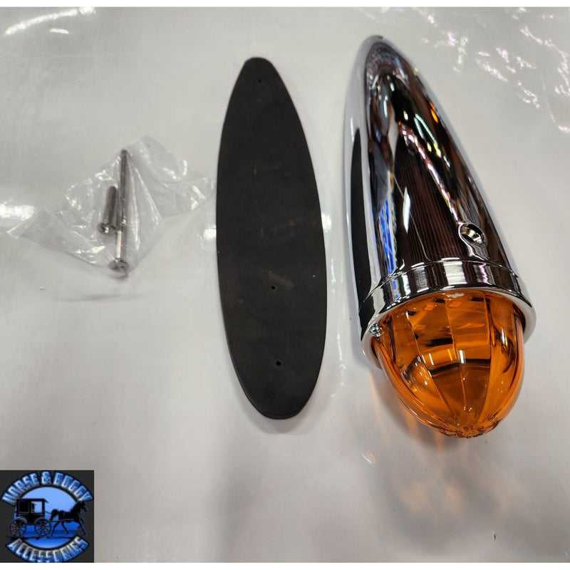 led watermelon die cast chrome housing amber lens #93500 watermelon sealed led Gray