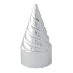 CR PLASTIC TWISTER PUSH-ON NUT COVER, 1.5"X4-3/16",TURN RIGHT Gray