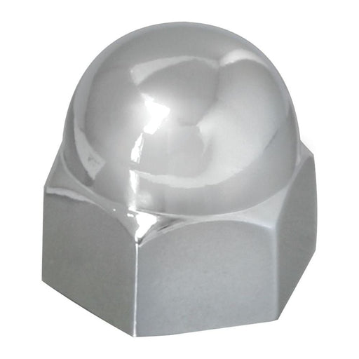 CR. ZINC DIE CAST ACORN LUG NUT COVER 9/16"X11/16" Dark Gray