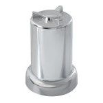 CR. PLASTIC PUSH-ON SPINNER NUT CVR 33MM &1-1/4" X 3"H Gray