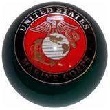 Black U.S. Marine Corps Shift Knob #EM-AF-M-BLK (1/2"-13 female threads) SHIFTER Pale Violet Red