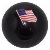 American Flag in Black Shift Knob  #EM-H14876-BLK (1/2"-13 female threads) SHIFTER Dark Slate Gray