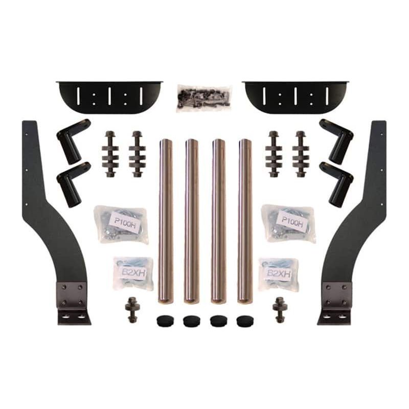HB-10001375 Stainless Steel Bolt On Bracket Kit MZ-103100 Dark Slate Gray