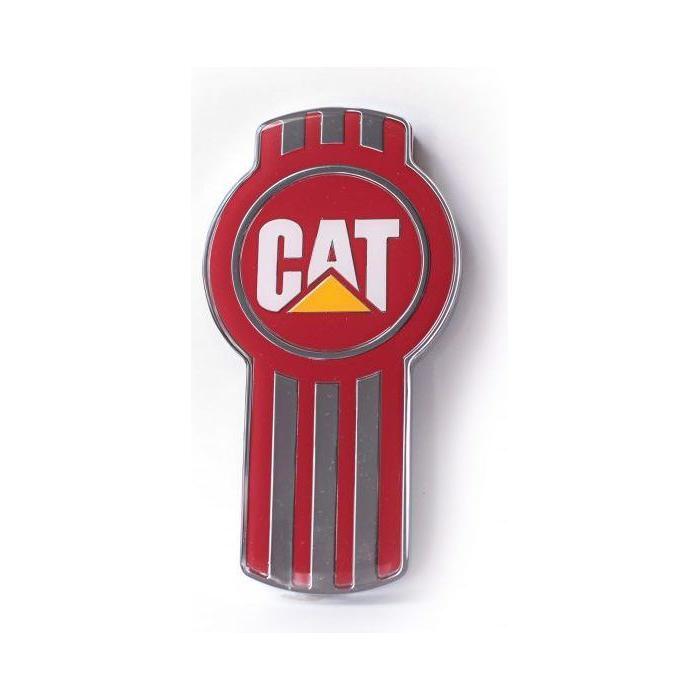 CK-EMKCAT-CRWY KW/CATERPILLAR LOGO EMBLEM CHR/RED-450/WHITE-108/YERLLOW-235 EMBLEM Brown