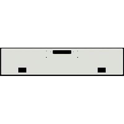 E-IC-2010-51 WESTERN STAR 1989 AND LATER 4964 CONSTELLATION, HERITAGE 20" BOX END SQUARE Light Gray