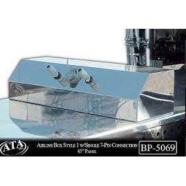 ata-bp-5069 airline box w/single connector 7 pin stainless style 1 Light Slate Gray