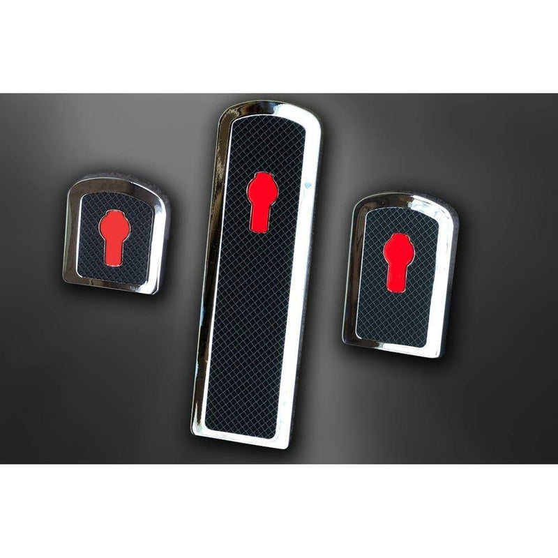 Kenworth new style 92006 and newer) pedal with red oem style logo pedal Dark Slate Gray