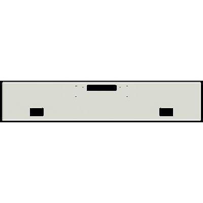 E-IC-2010-06 WESTERN STAR 1989 AND LATER 4964 CONSTELLATION, HERITAGE 18" ROLLED END 7 GA STEEL CHROME BOLT HOLES,FOG-LIGHT HOLES, HITCH HOLE Light Gray