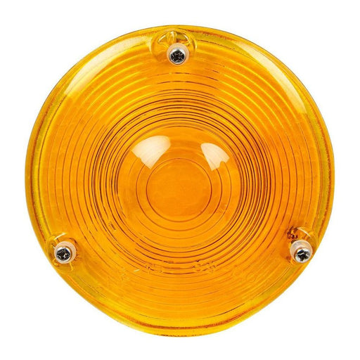 Dark Orange 4" AMBER CLASSIC GLASS LENS FOR COMBINATION LIGHT