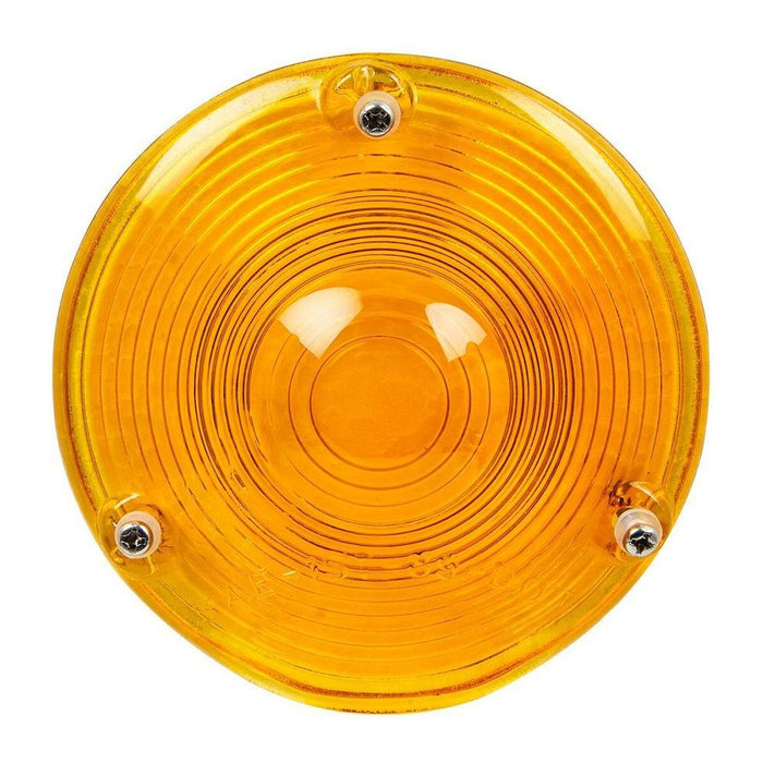 Dark Orange 4" AMBER CLASSIC GLASS LENS FOR COMBINATION LIGHT