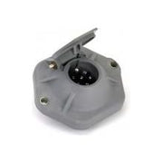 Seven-Way Socket with 30 Amp Circuit breaker Light Slate Gray