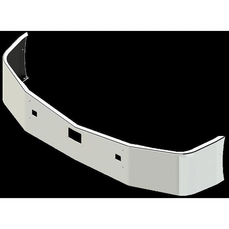 e-hz-0010-16y-v4 16'' PETE 579 SET BACK AXLE BUMPER W/ BOLT & TOW HOLES & warning device hole bumper Black