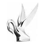 CHROME CLASSIC SWAN HOOD ORNAMENT #48007 Lavender