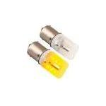 70680 #1156 AMBER 21 LED W/CERAMIC TOWER LIGHT BULBS, 12V/24V Antique White
