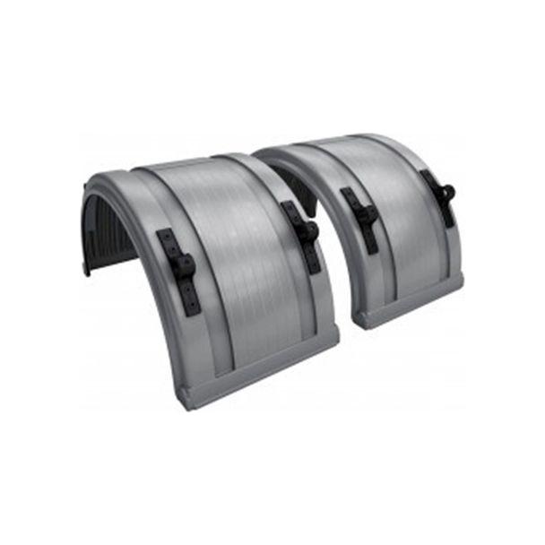 031-01521 Grey Spray Master Poly Truck Fenders For 22.5" Or 24.5" Wheels (Sold in Pairs) Light Slate Gray