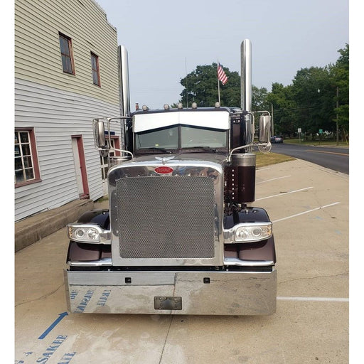 Rosy Brown L-B22-10D-20-1123 Lincoln 10 Ga. 20" Blind Mount Peterbilt 389 "Mitered" w/TOW HOLE BLIND MOUNT BUMPER