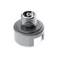 Thread-On Shift Knob Mounting Adapter For Eaton Fuller Style 13/15/18 Shifter - Liquid Silver Gray