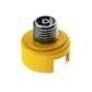 Thread-On Shift Knob Mounting Adapter For Eaton Fuller Style 13/15/18 Shifter - Electric Yellow White Smoke