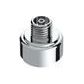 Thread-On Gearshift Knob Chrome Mounting Adapter For Eaton Fuller Style 9/10 Speed - Vertical Gray