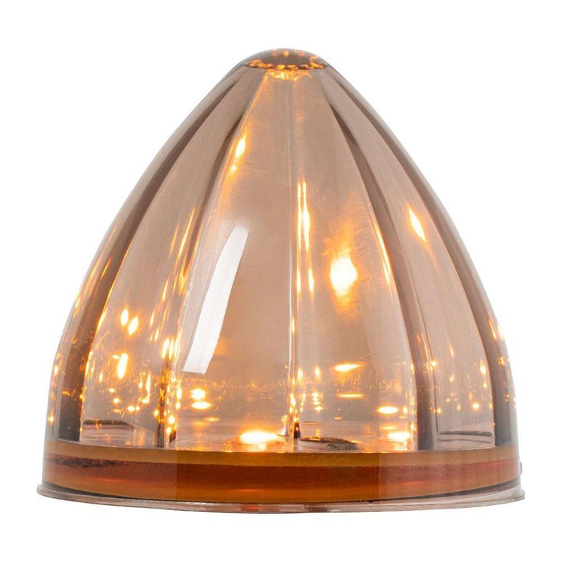 79555 2-1/2" AMBER/SMOKE WATERMELON LED LIGHT IN SMOKE LENS MARKER/CLEARANCE watermelon sealed led Rosy Brown