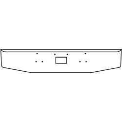 E-HC-0010-31 20''X16'' TAPERED PETERBILT-379 BOLT/TOW HOLES HAND ROLLED END Dark Slate Gray