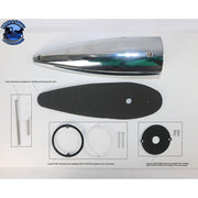 TU-1054 #1054 Peterbilt Bullet Cab Light Housing w/Watermelon Light Adapter w/mounting hardware and gaskets CAB LIGHT Light Gray